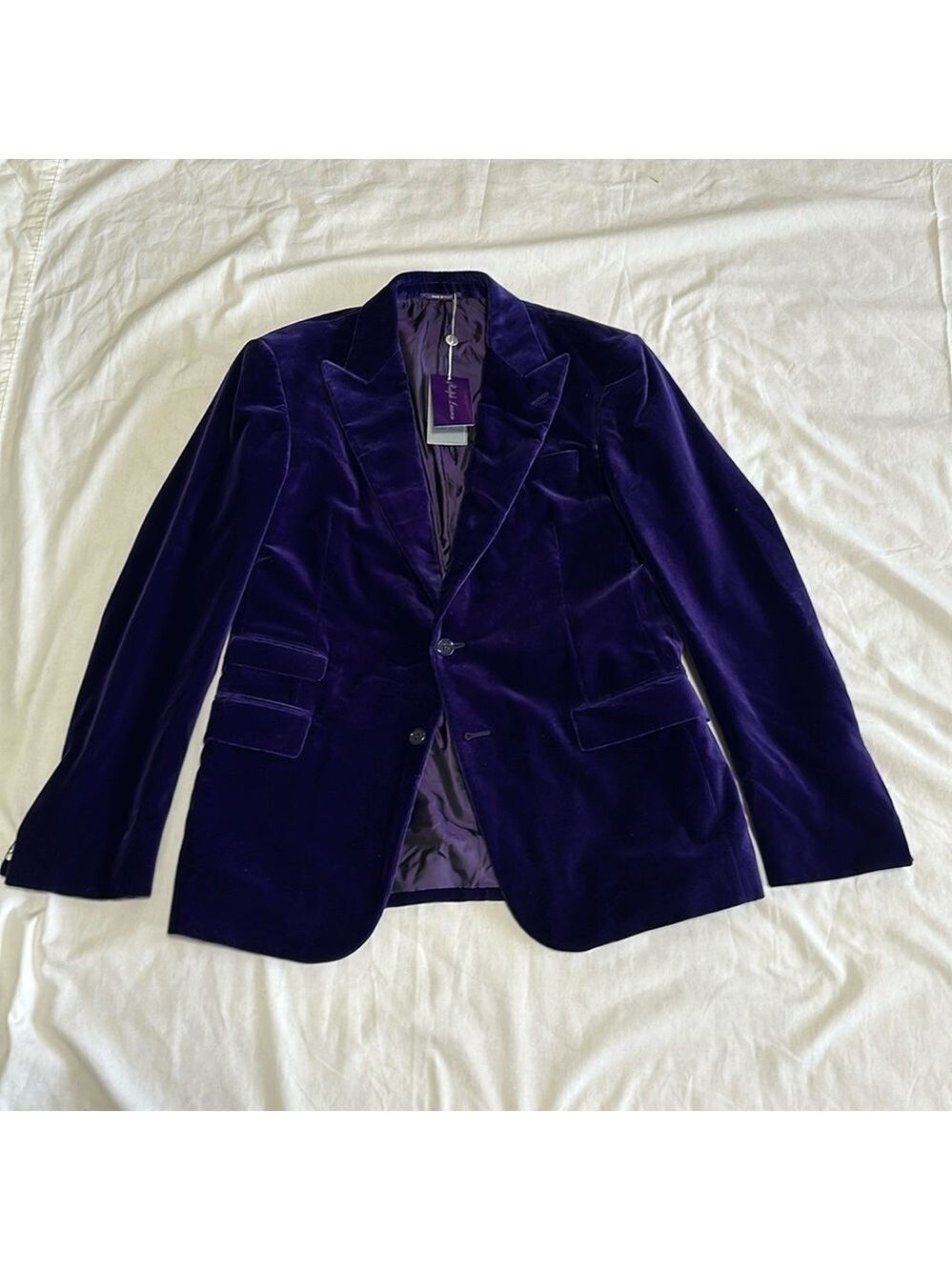 Ralph Lauren Purple Label Kent Velvet Blazer